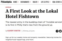 Philadelphia magazine article on Lokal Hotel Fishtown
