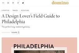 A Magazine article by domino on A Design Lovers Field Guide to Philadelphia including Lokal Hotel Fishtown