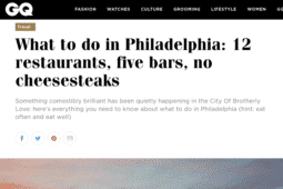 An article by GQ UK on what to do in Philadelphia including a stay at Lokal Hotel Old City