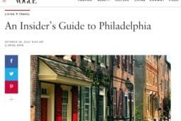 An article by Vogue Magazine - An Insider's Guide to Philadelphia feature Lokal Hotel Old City